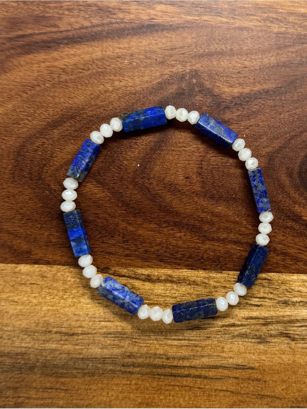 ✨ Handmade Lapis Lazuli Stretch Bracelet ✨